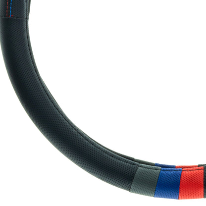 Rattskydd – Svart – Konstläder, Rattdiameter: 37-39 cm