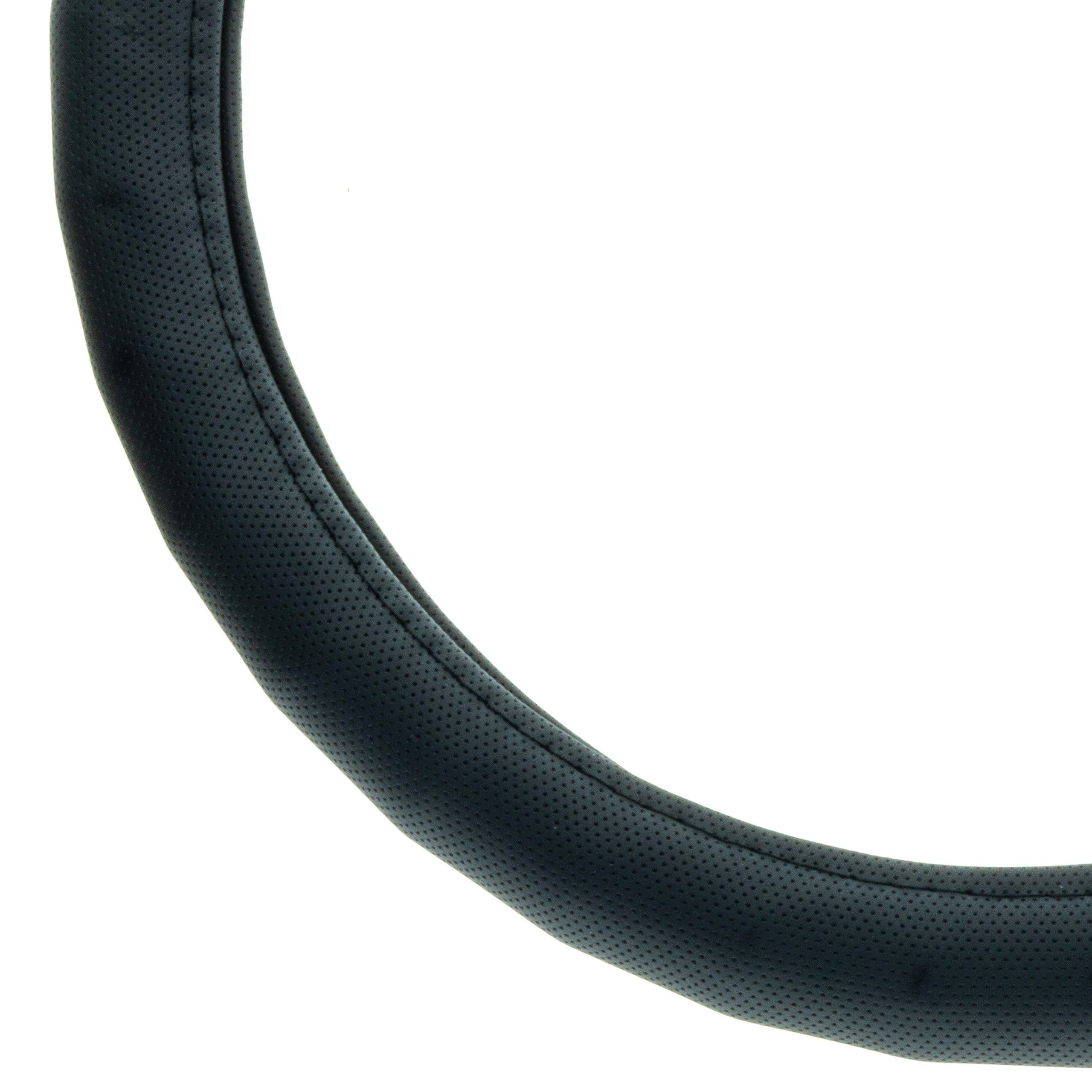 Rattskydd – Svart – Konstläder, Rattdiameter: 37-39 cm