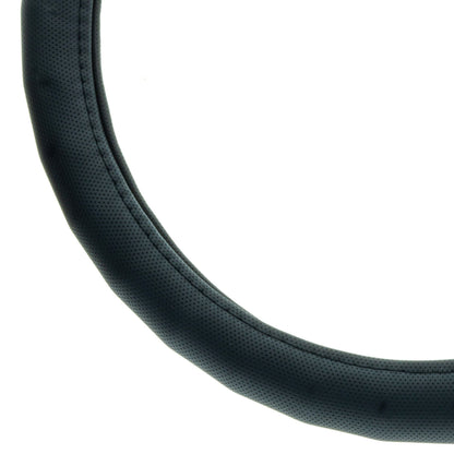 Rattskydd – Svart – Konstläder, Rattdiameter: 37-39 cm