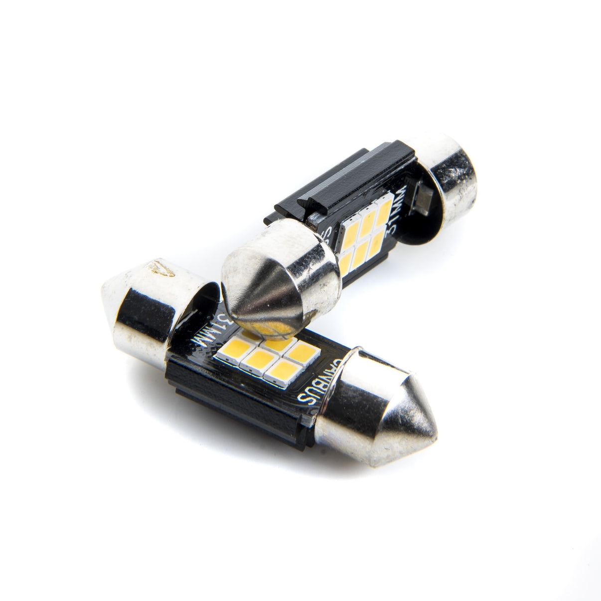 LED-lampa för bil – C5W/ C10W – SV8.5–8 – 5000K – 6 LED – SMD 2016 – 2-pack