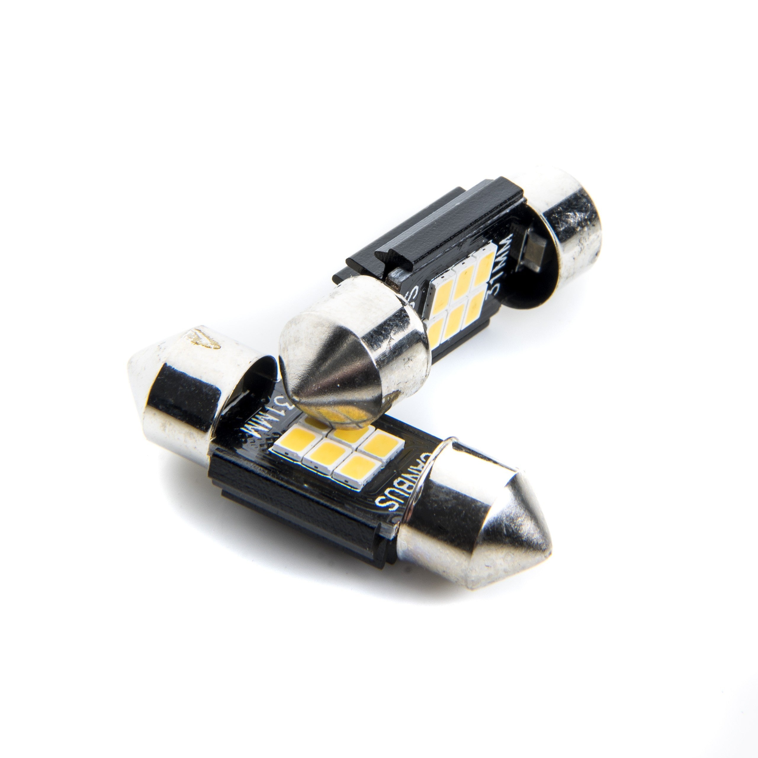 LED-lampa för bil – C5W/ C10W – SV8.5–8 – 5000K – 6 LED – SMD 2016 – 2-pack