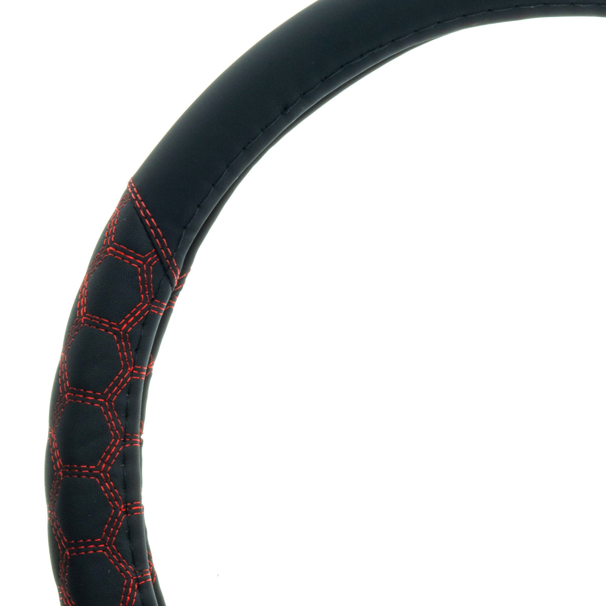Rattskydd – Svart – Konstläder, Rattdiameter: 37-39 cm