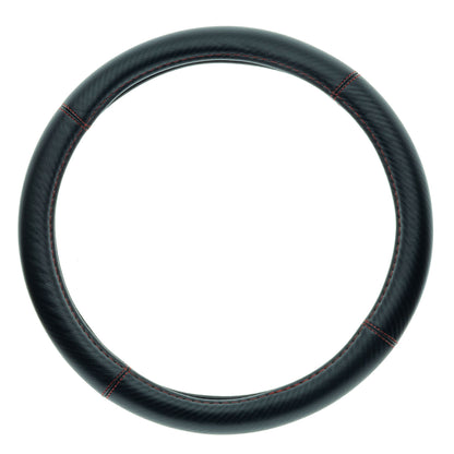 Rattskydd – Svart – Konstläder, Rattdiameter: 37-39 cm