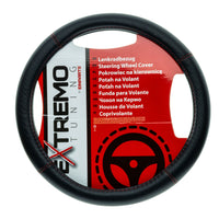 Rattskydd – Svart – Konstläder, Rattdiameter: 37-39 cm