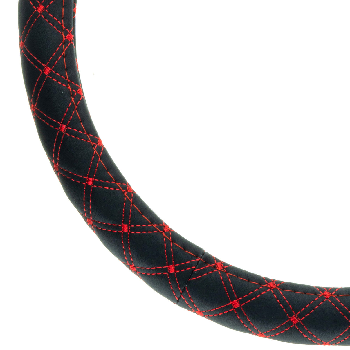 Rattskydd – Svart – Konstläder, Rattdiameter: 37-39 cm