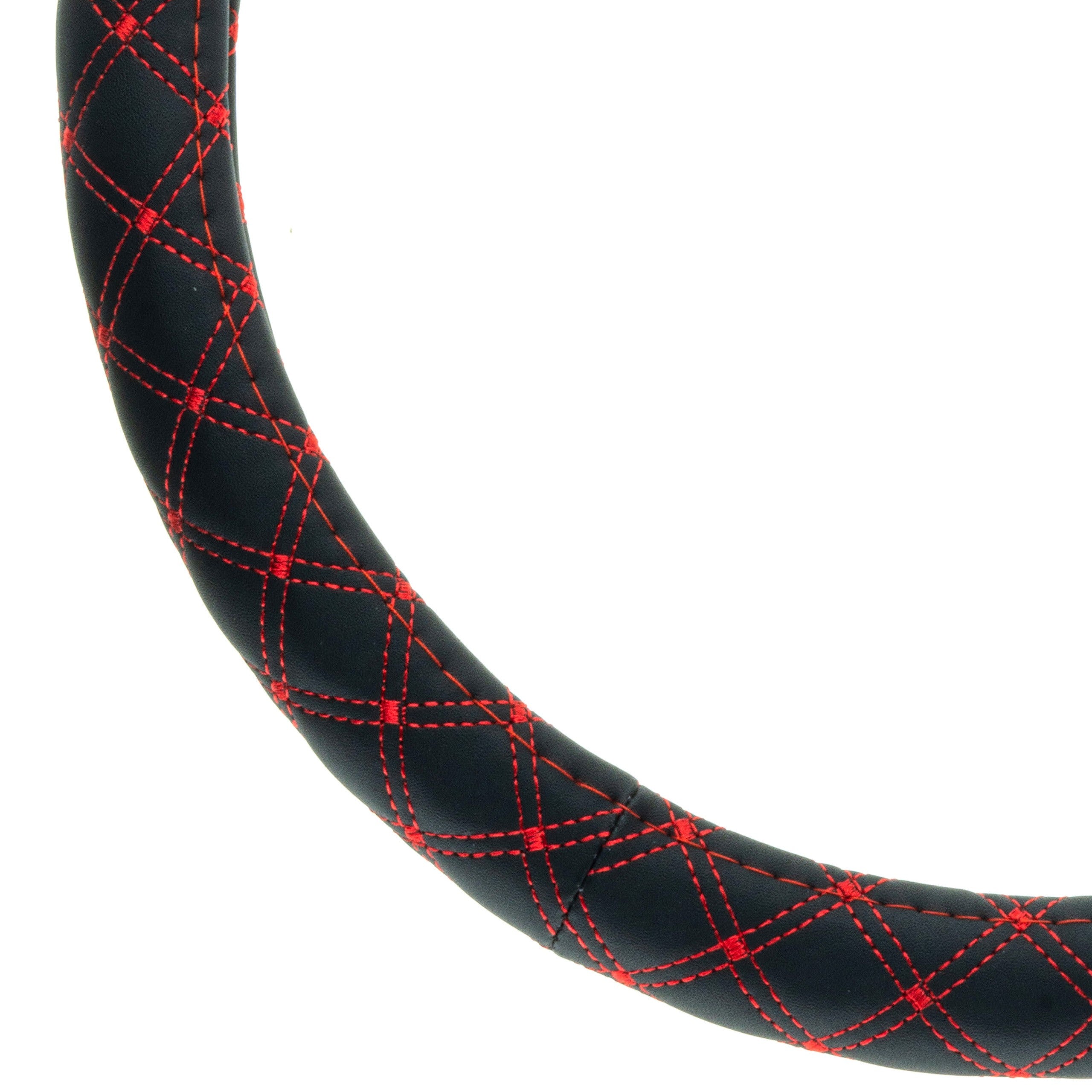 Rattskydd – Svart – Konstläder, Rattdiameter: 37-39 cm