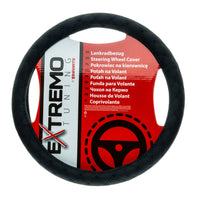 Rattskydd – Svart – Konstläder, Rattdiameter: 37-39 cm
