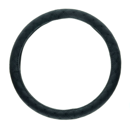 Rattskydd – Svart – Konstläder, Rattdiameter: 37-39 cm