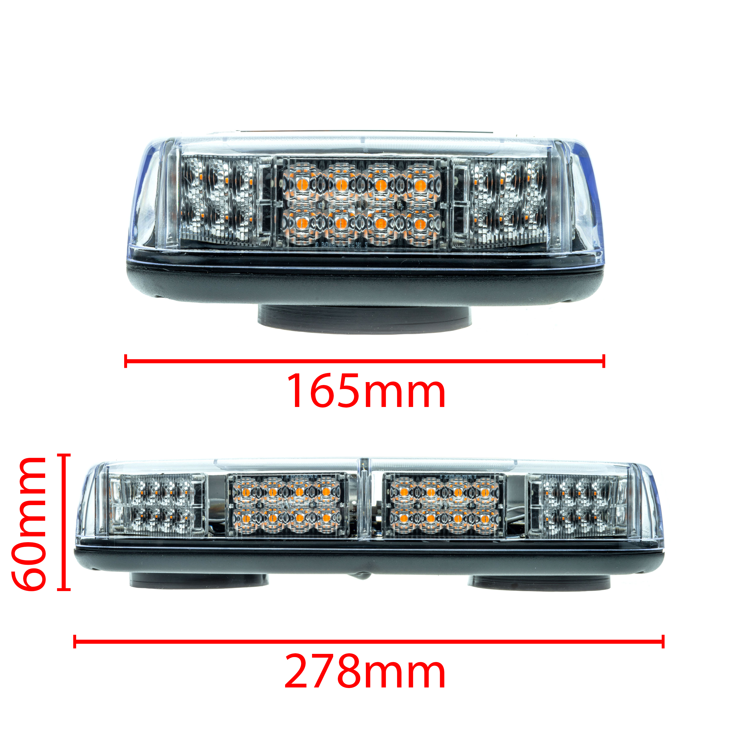 LED-varningsljus – 1700–1800K (Orange) – 50W – 12V, 24V