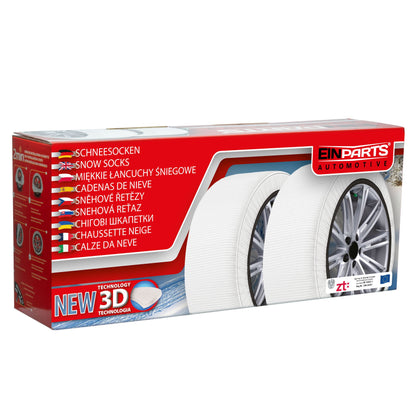 Snökedjor och snösockor – Nötningsbeständig textil – 2-pack