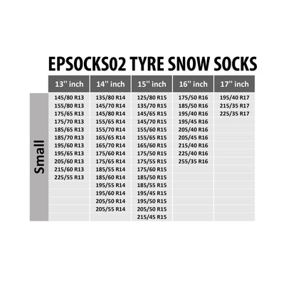 Snökedjor och snösockor – Nötningsbeständig textil – 2-pack