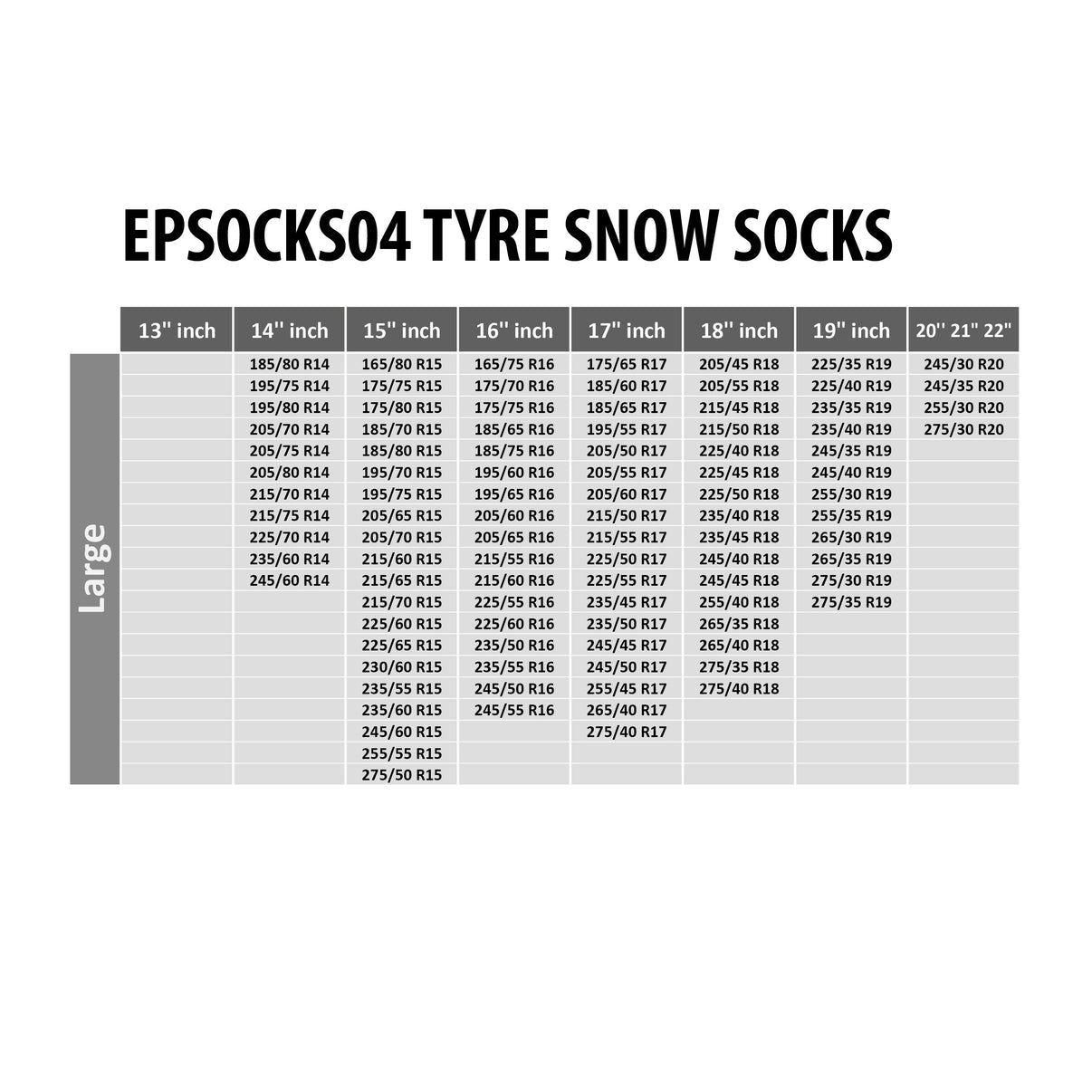 Snökedjor och snösockor – Nötningsbeständig textil – 2-pack