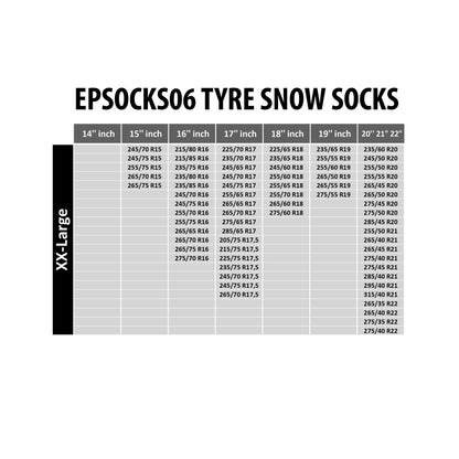 Snökedjor och snösockor – Nötningsbeständig textil – 2-pack
