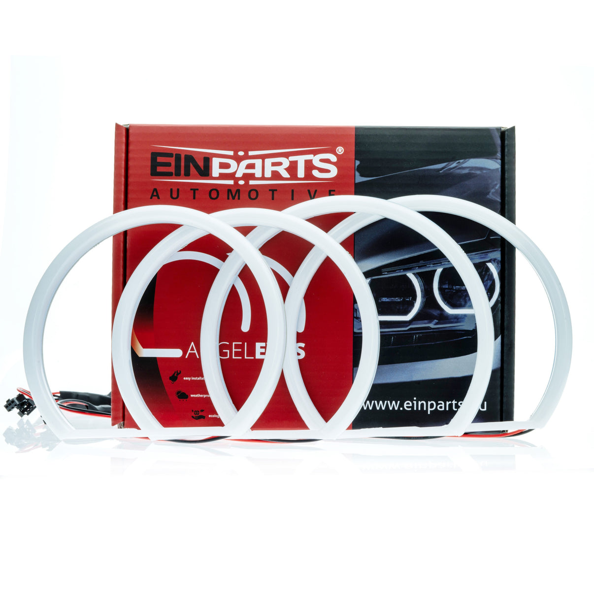 Angel Eyes-belysning BMW 3 E46 utan projektorlins/3 E46 Fl m.fl. – 6000K