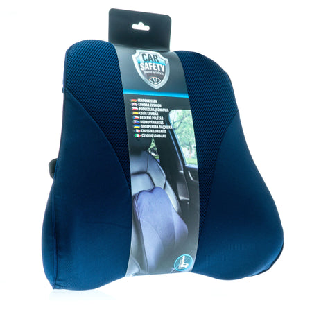Bilkudde och nackstöd – Grå – 44 × 43 × 13 cm – Knitwear, Memory foam, Nät