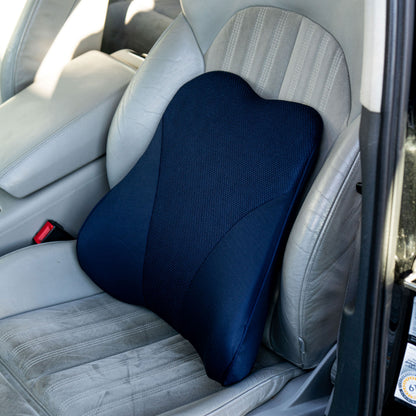 Bilkudde och nackstöd – Grå – 44 × 43 × 13 cm – Knitwear, Memory foam, Nät