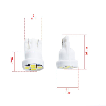 LED-lampa för bil – W5W – W2,1x9,5d – 6000K – 5 LED – SMD 2835 – 2-pack