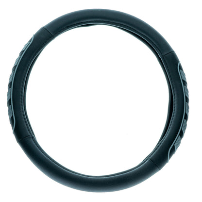 Rattskydd – Svart – Konstläder, Rattdiameter: 37-39 cm