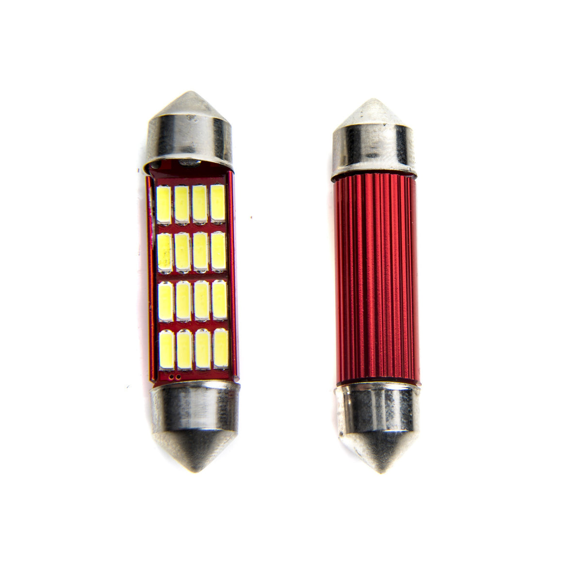 LED-lampa för bil – C5W/ C10W – SV8.5–8 – 6000K – 16 LED – SMD 4014 – 2-pack