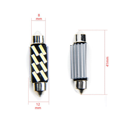 LED-lampa för bil – C5W/ C10W – SV8.5–8 – 6000K – 8 LED – SMD 7020 – 2-pack