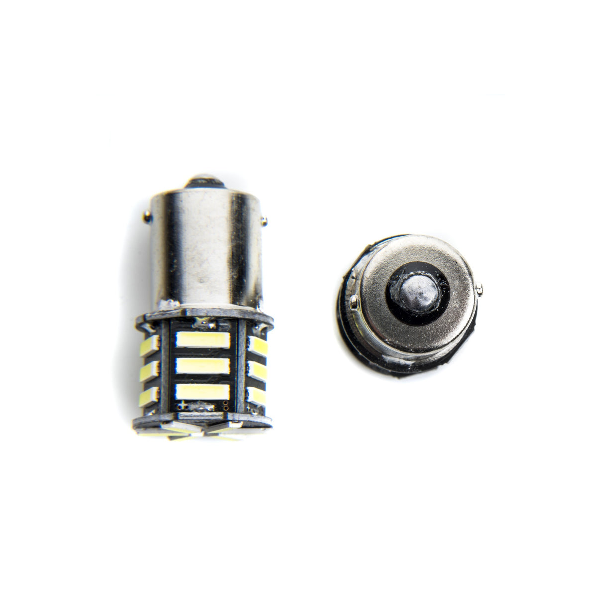 LED-lampa för bil – P21W – BA15S – 6000K – 21 LED – SMD 7020 – 2-pack