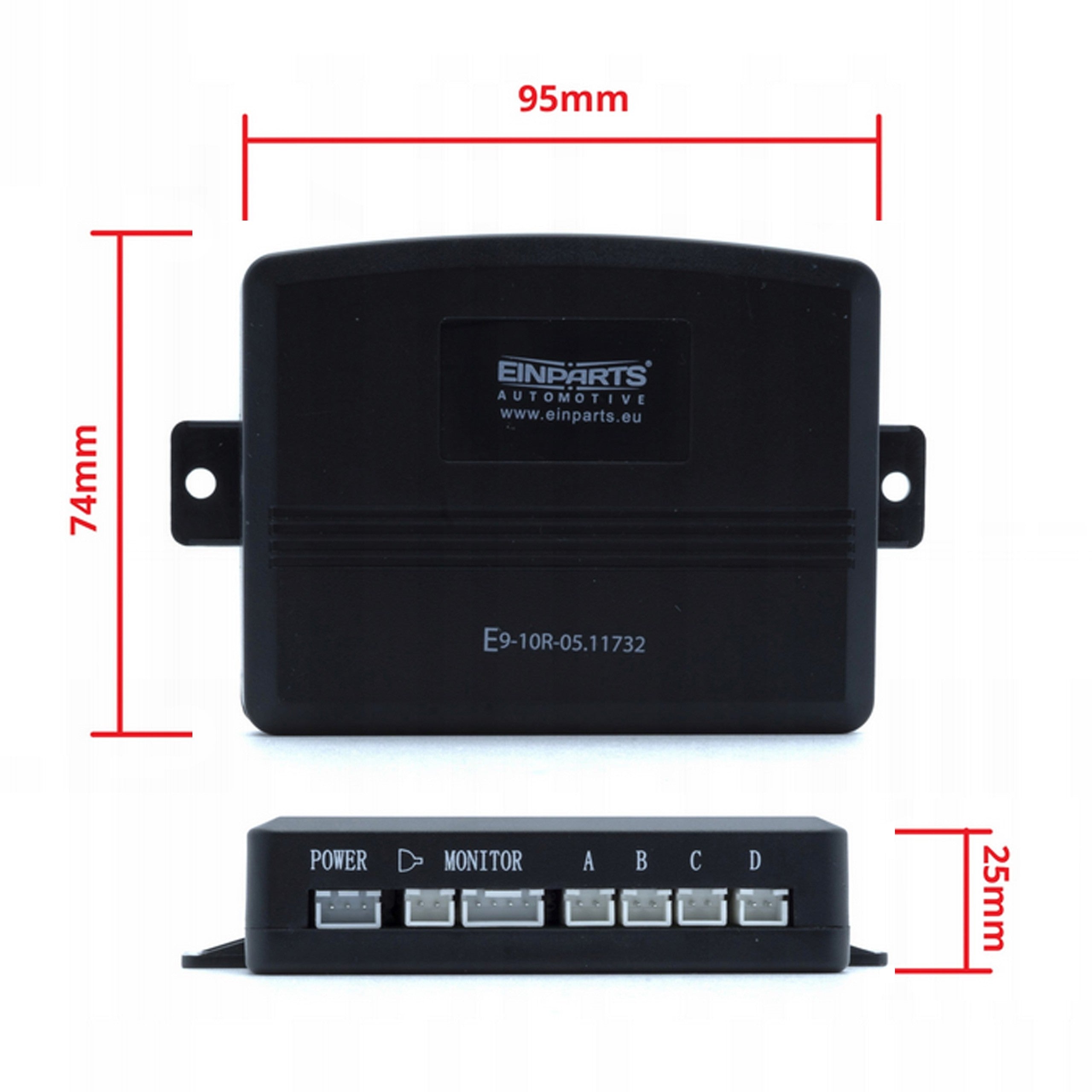 Parkeringssystem med kamera – Svart – 9V - 16V – ultraljudssensor