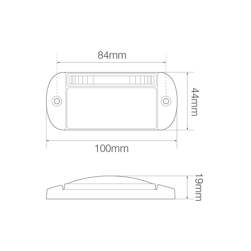 närbild på detaljer och material av Sidomarkeringslampa med integrerad Cat.5 – Indikator – Reflex – LEA