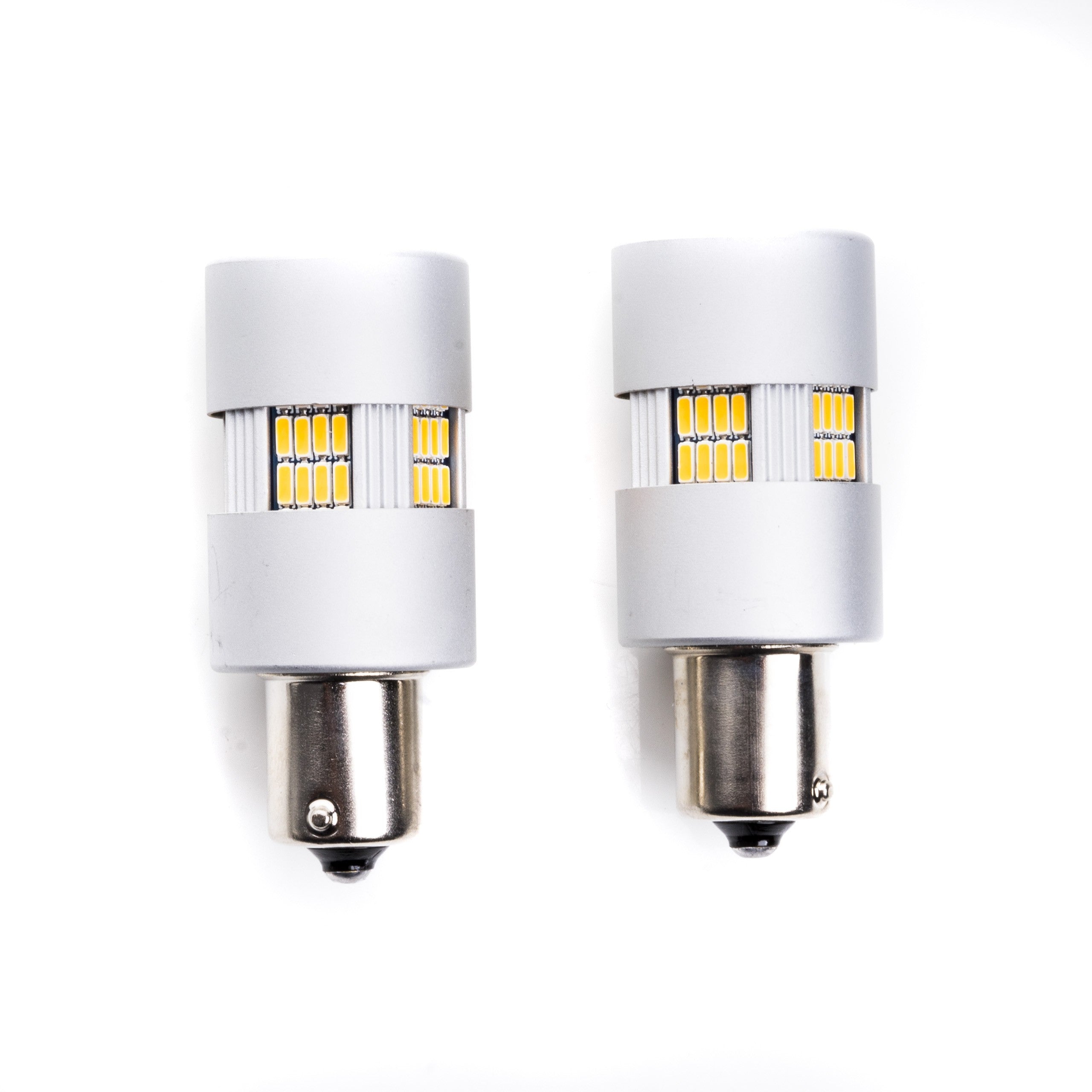 LED-lampa för bil – PY21W – BAU15S – 1700–1800K (Orange) – 135 LED – SMD 4014