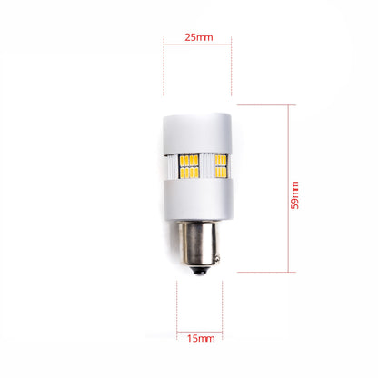 LED-lampa för bil – PY21W – BAU15S – 1700–1800K (Orange) – 135 LED – SMD 4014