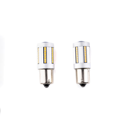 LED-lampa för bil – PY21W – BAU15S – 1700–1800K (Orange) – 66 LED – SMD 2016