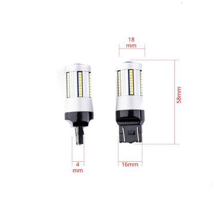 LED-lampa för bil – W2,1x9,5d1/5W – W3x16q – 6000K – 66 LED – SMD 2016 – 2-pack
