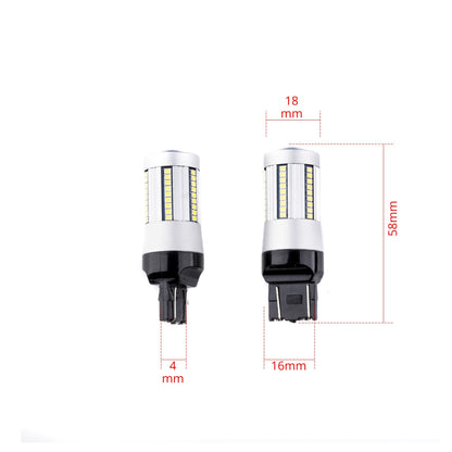 LED-lampa för bil – W2,1x9,5d1/5W – W3x16q – 6000K – 66 LED – SMD 2016 – 2-pack