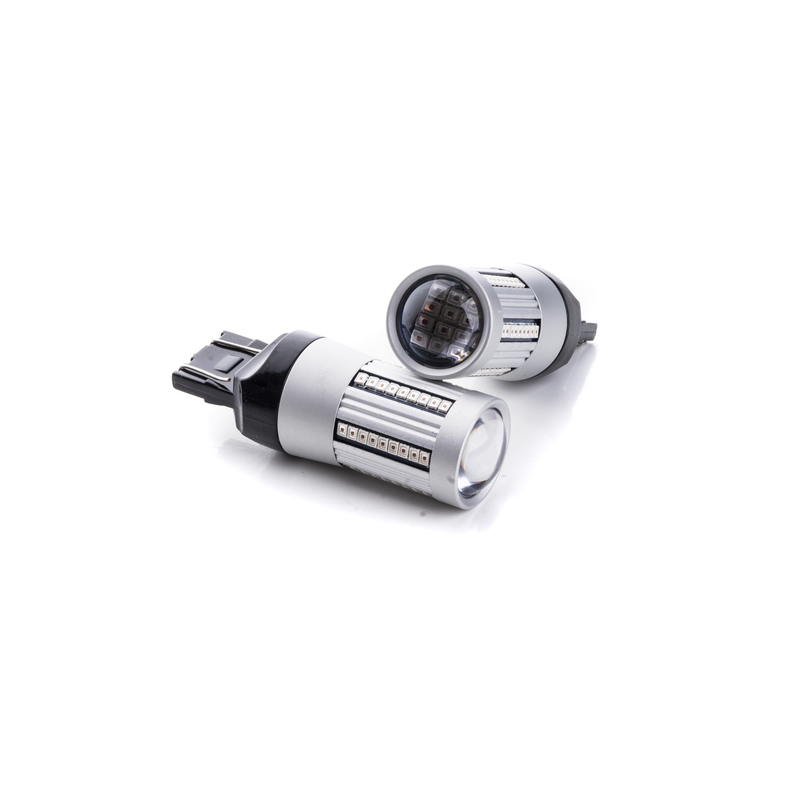 LED-lampa för bil – W2,1x9,5d1/5W – W3x16q – 1000–1500K (Röd) – 66 LED