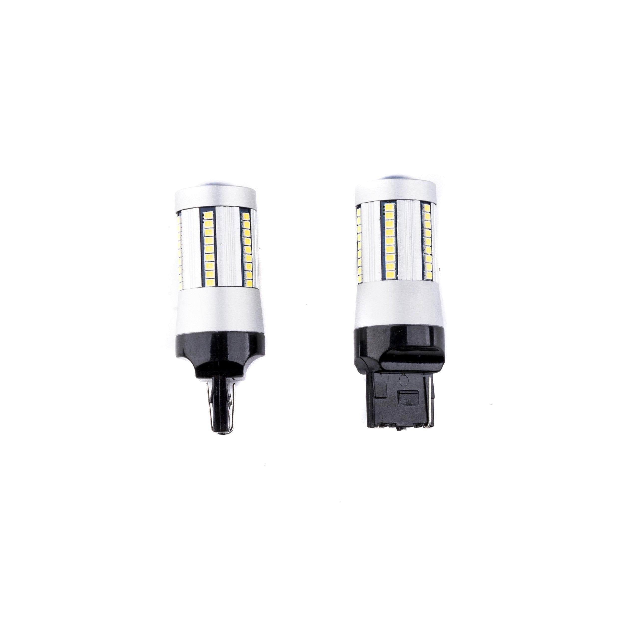 LED-lampa för bil – W21W – W3X16D – 6000K – 66 LED – SMD 2016 – 2-pack