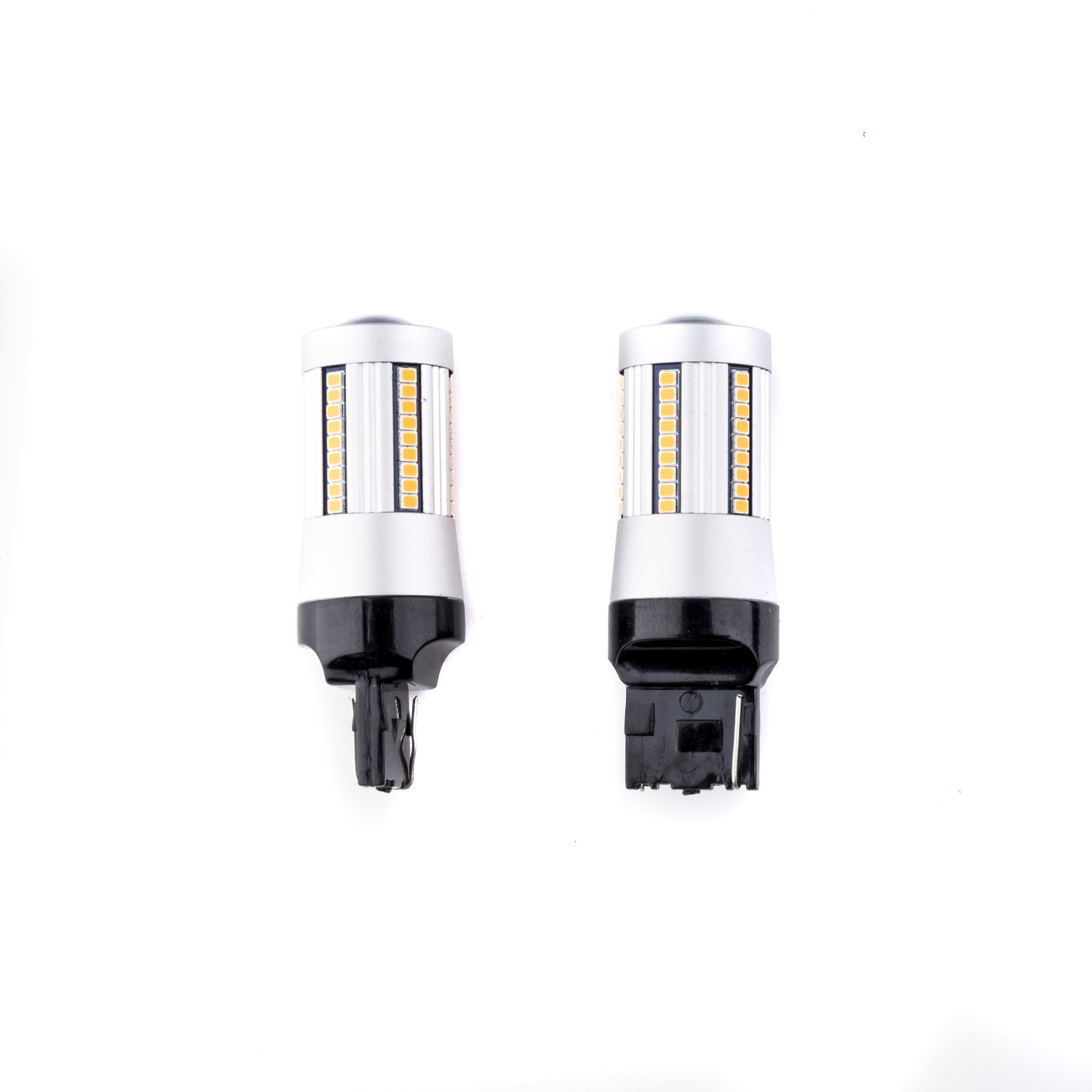 LED-lampa för bil – W21W – W3X16D – 1700–1800K (Orange) – 66 LED – SMD 2016