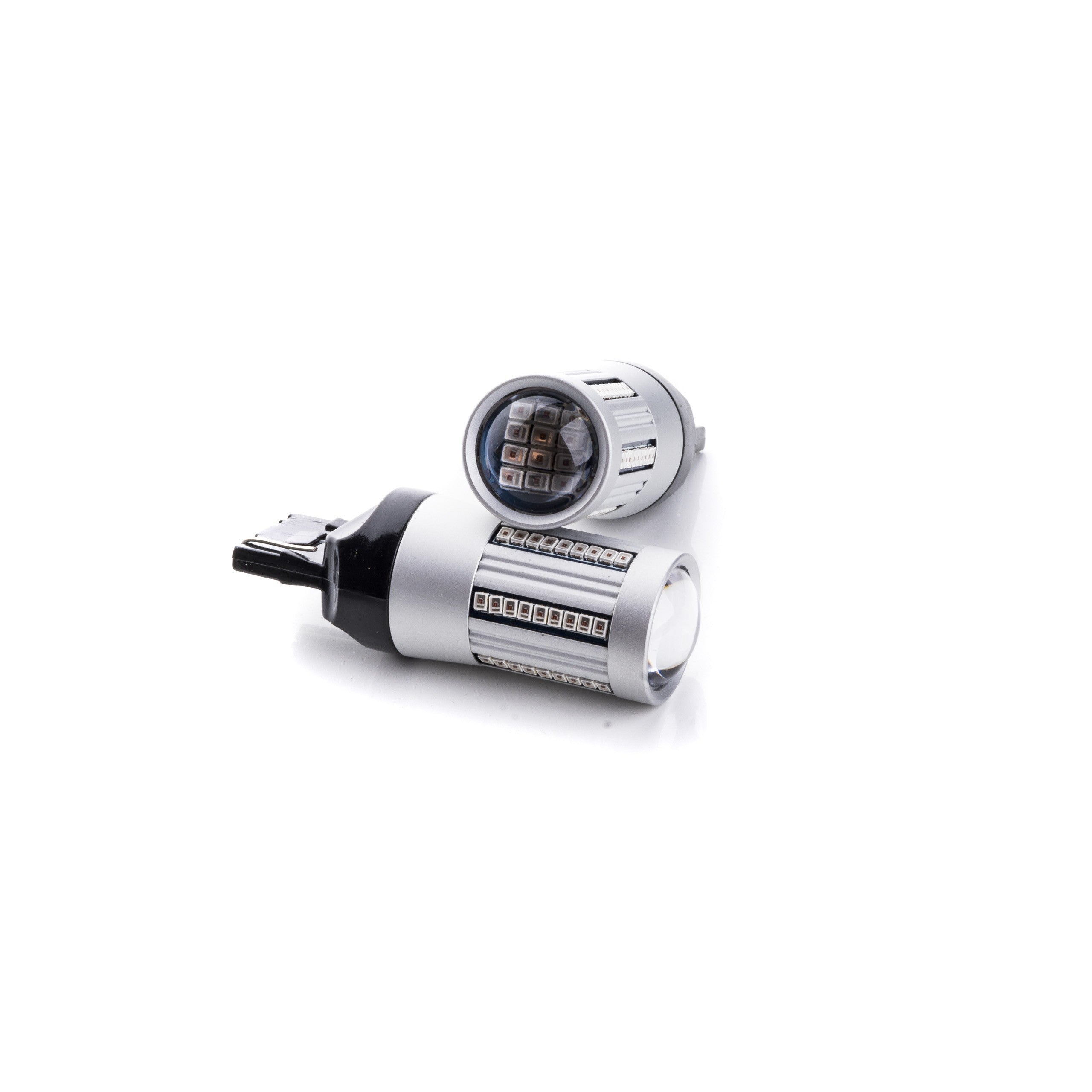 LED-lampa för bil – W21W – W3X16D – 1000–1500K (Röd) – 66 LED – SMD 2016