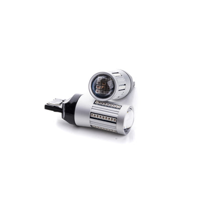 LED-lampa för bil – W21W – W3X16D – 1000–1500K (Röd) – 66 LED – SMD 2016