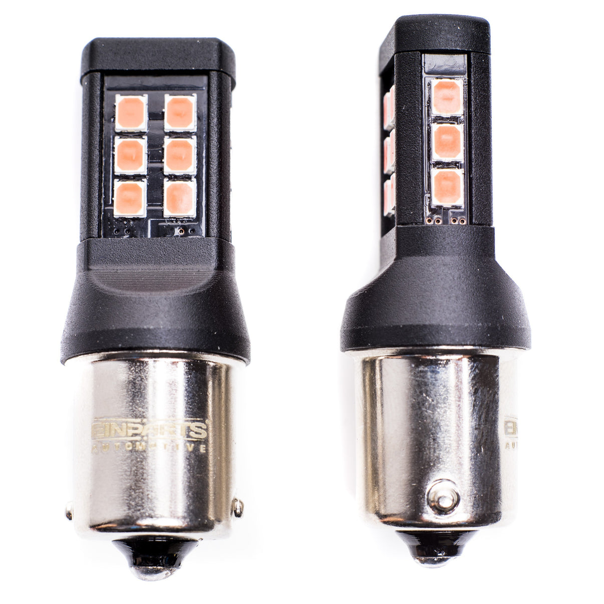 LED-lampa för bil – P21W – BA15S – 1000–1500K (Röd) – 21 LED – SMD 2835 – 2-pack