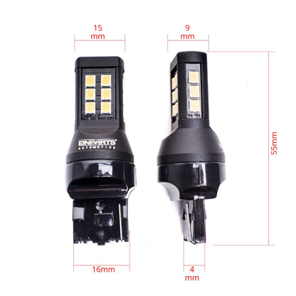 LED-lampa för bil – W21W – W3X16D – 1700–1800K (Orange) – 21 LED – SMD 2835