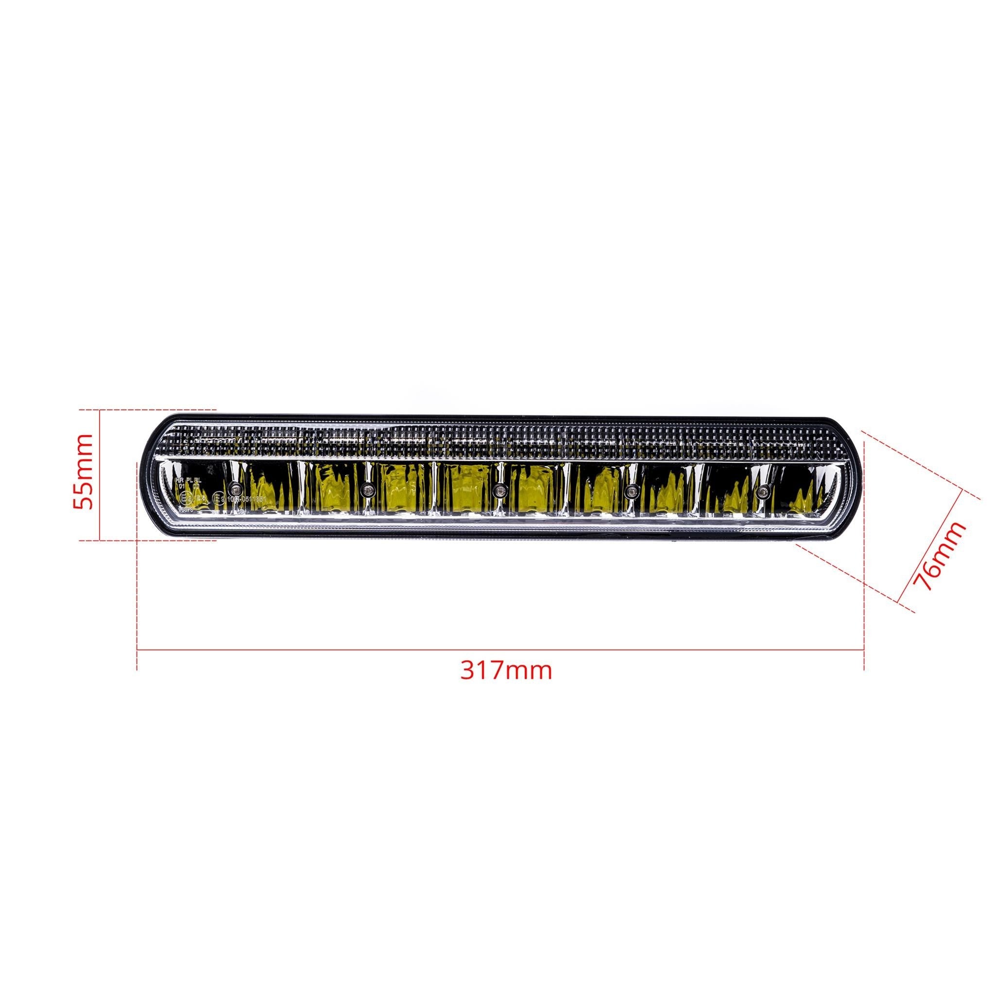 LED-arbetslampa – 100 W – 6000K – 10 LED – 6260 LM – 317 mm – 2-pack