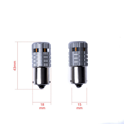 LED-lampa för bil – PY21W – BAU15S – 1700–1800K (Orange) – 6 LED – SMD 1860