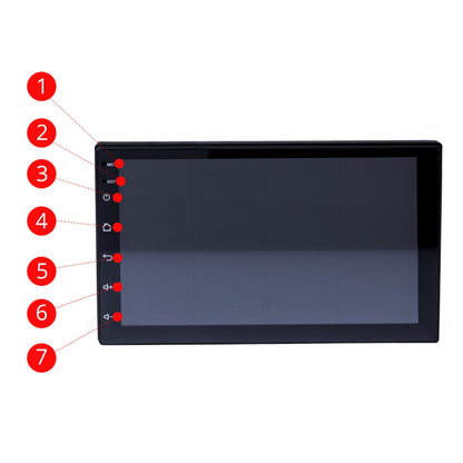 2-DIN-bilstereo – Svart – 45 W – 9V - 16V – 180 mm