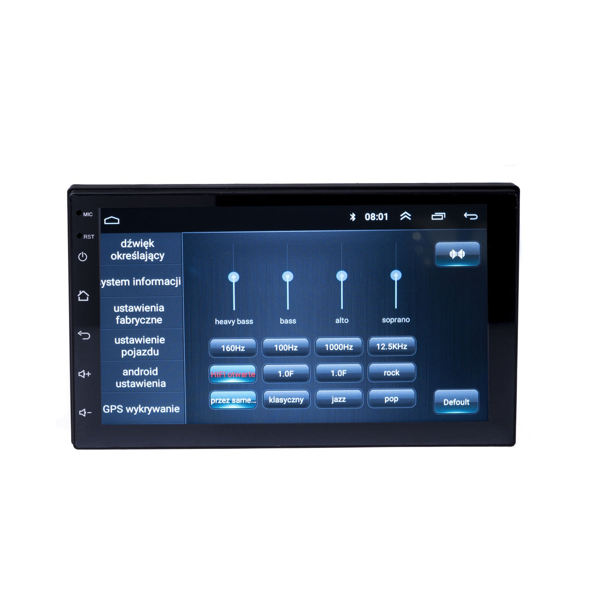 2-DIN-bilstereo – Svart – 45 W – 9V - 16V – 180 mm