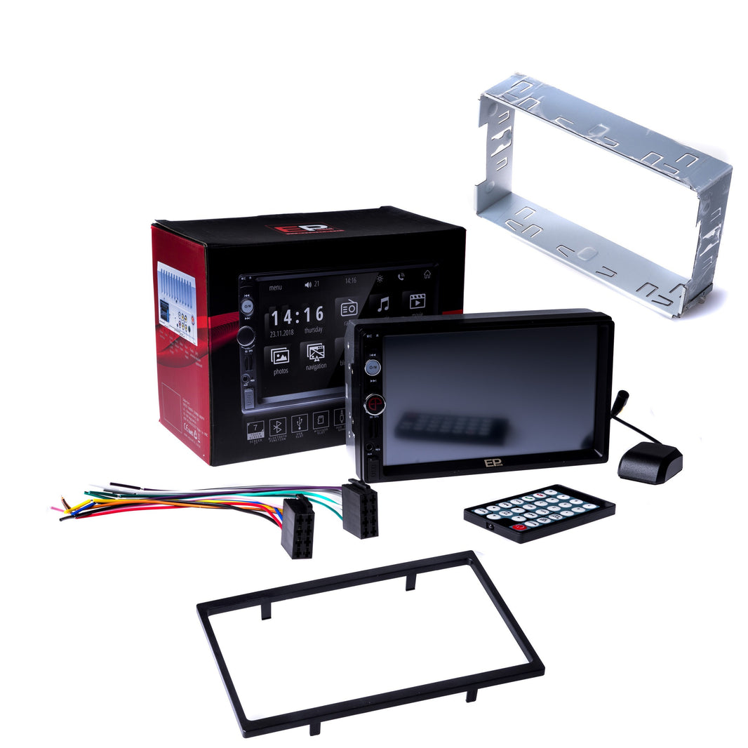 2-DIN-bilstereo – Svart – 60 W – 9V - 16V – 180 mm
