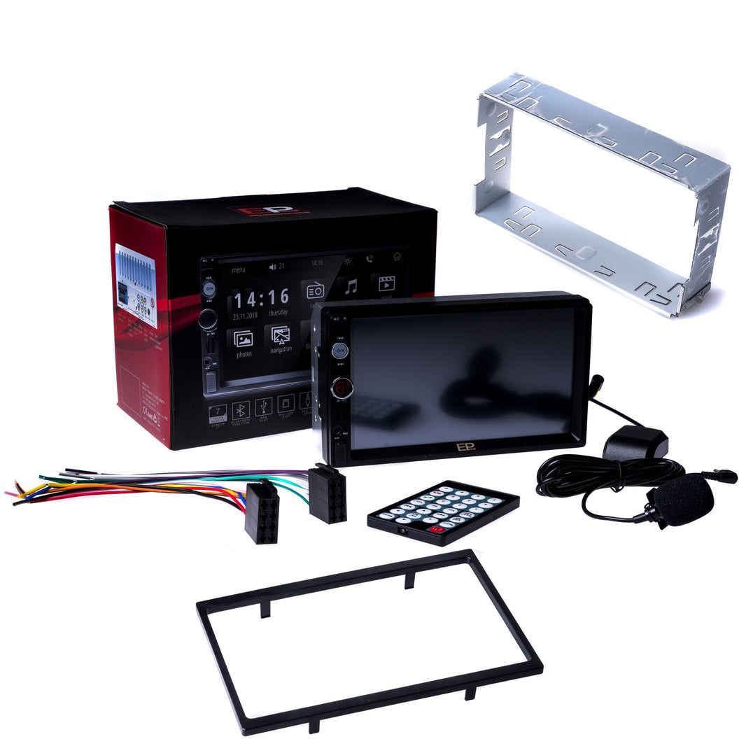2-DIN-bilstereo – Svart – 9V - 16V