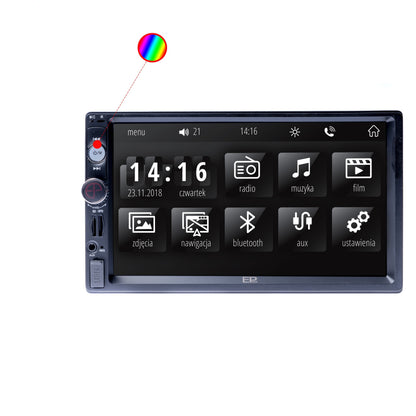 2-DIN-bilstereo – Svart – 9V - 16V