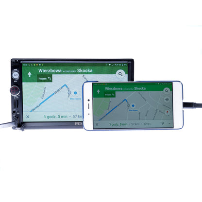 2-DIN-bilstereo – Svart – 9V - 16V