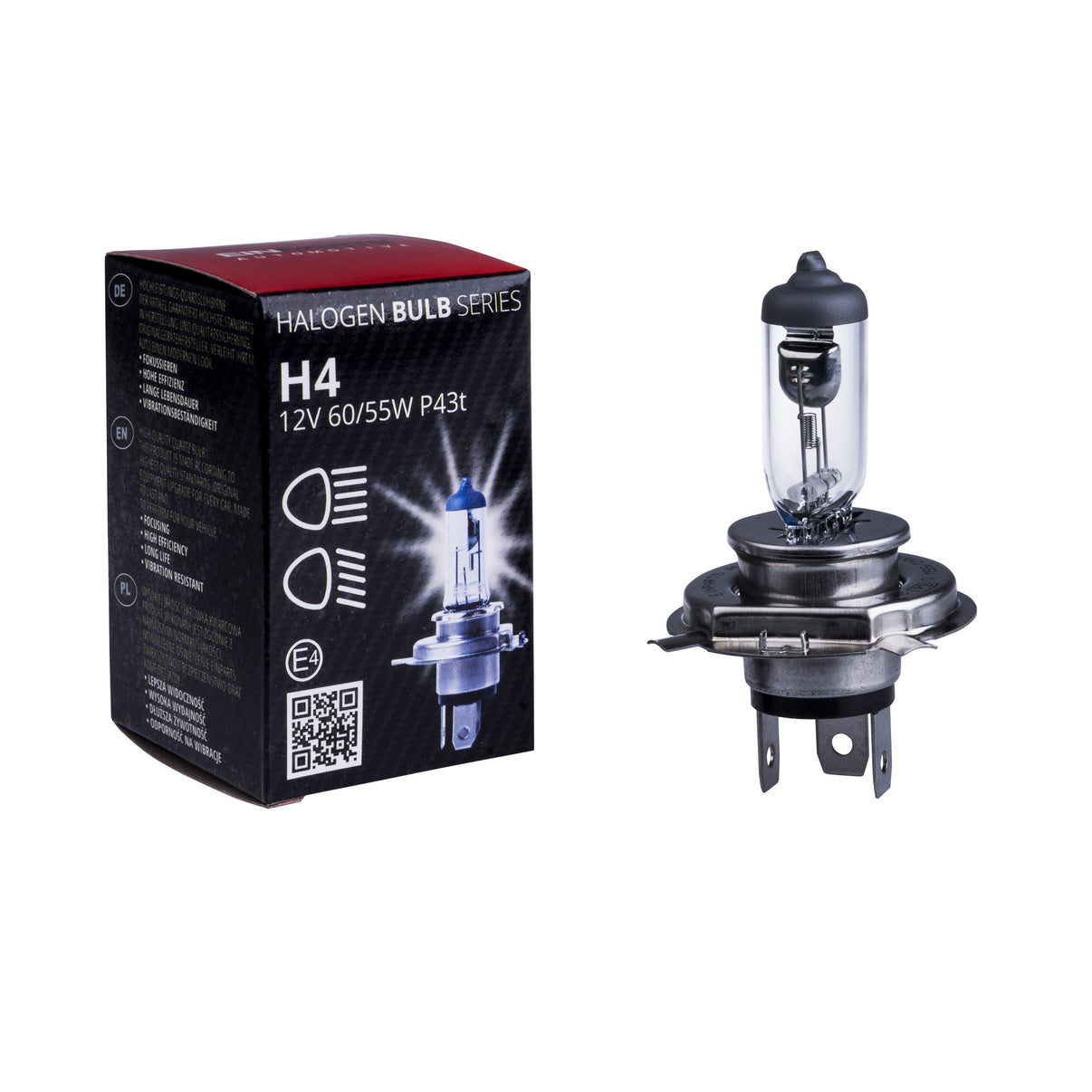 Halogenlampa – H4 – 9V - 16V – 55 W