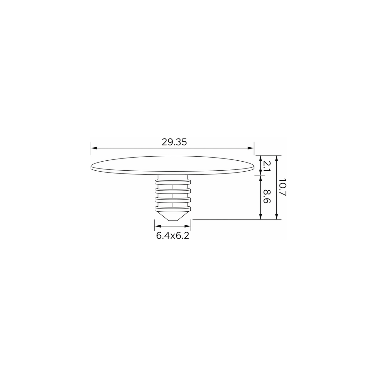 Fästclips – 10-pack – Stabil montering, Fiskbensprofil