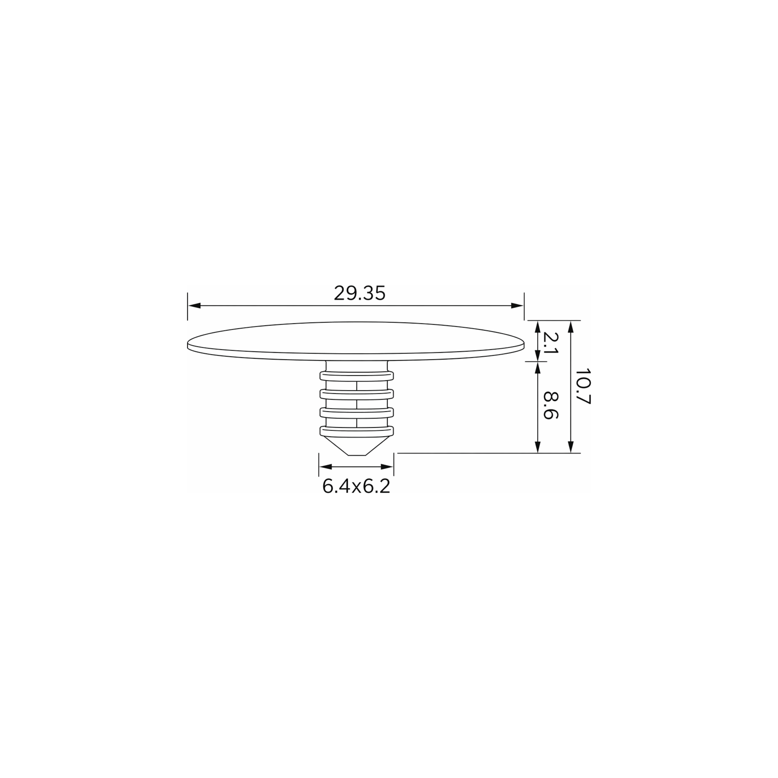 Fästclips – 10-pack – Stabil montering, Fiskbensprofil